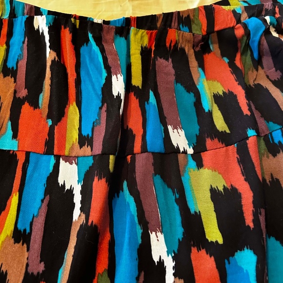 FLOWING SKIRT, MULTICOLOUR (Blue, Orange, Brown, Gold, White, Black), SIZE 5X, - Picture 5 of 7